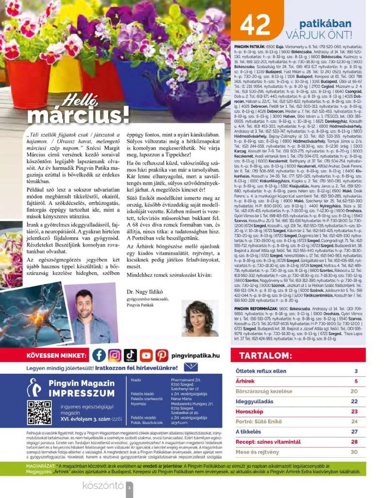 Pingvin Patika Pingvin Patika Magazin 2 oldal