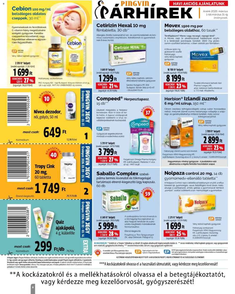 Pingvin Patika Pingvin Patika Magazin 8 oldal