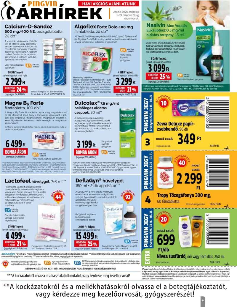 Pingvin Patika Pingvin Patika Magazin 9 oldal