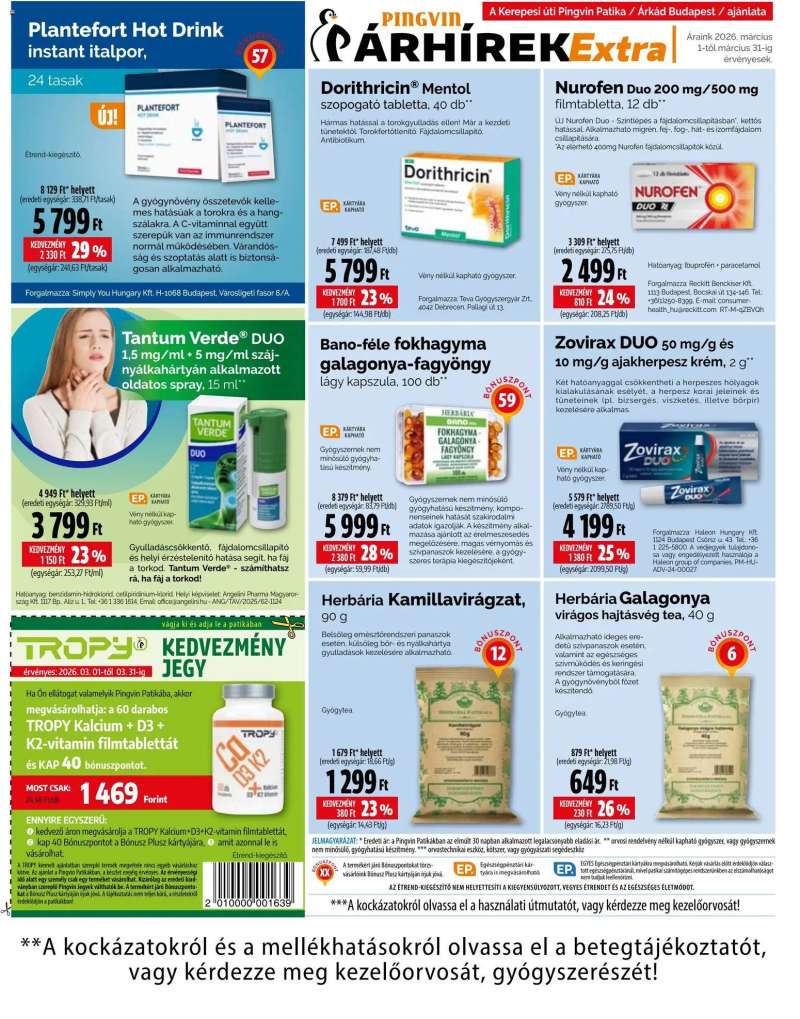 Pingvin Patika Pingvin Patika Pingvin Árhírek Extra 14 oldal