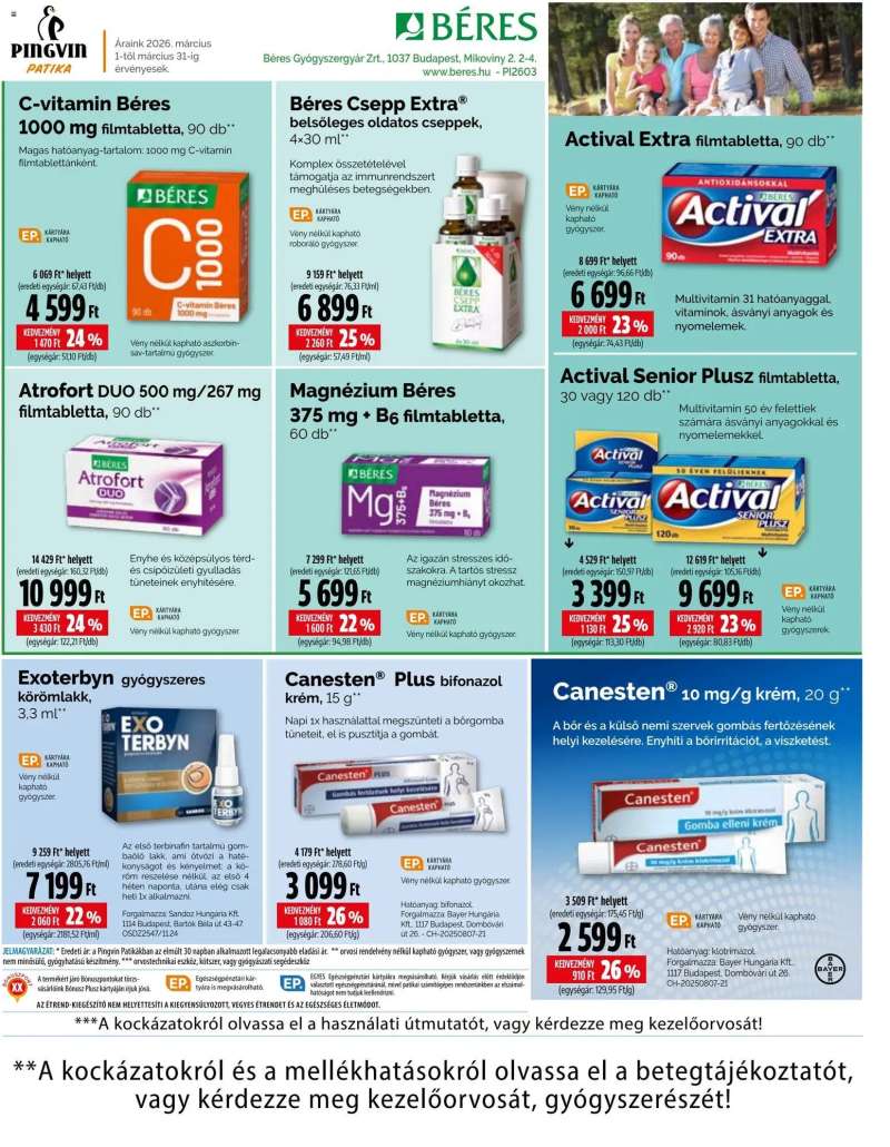 Pingvin Patika Pingvin Patika Pingvin Árhírek Extra 7 oldal