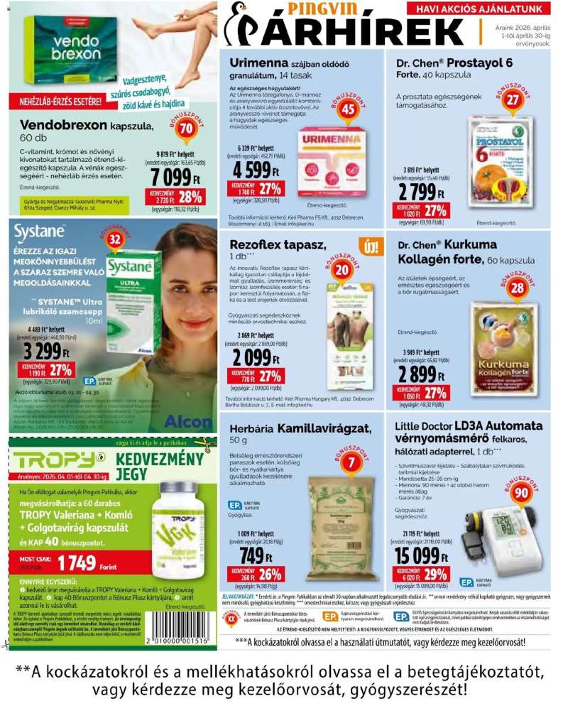 Pingvin Patika Pingvin Patika akciós újság 14 oldal