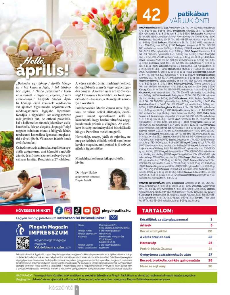 Pingvin Patika Pingvin Patika Magazin 2 oldal