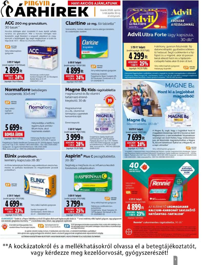 Pingvin Patika Pingvin Patika Magazin 5 oldal