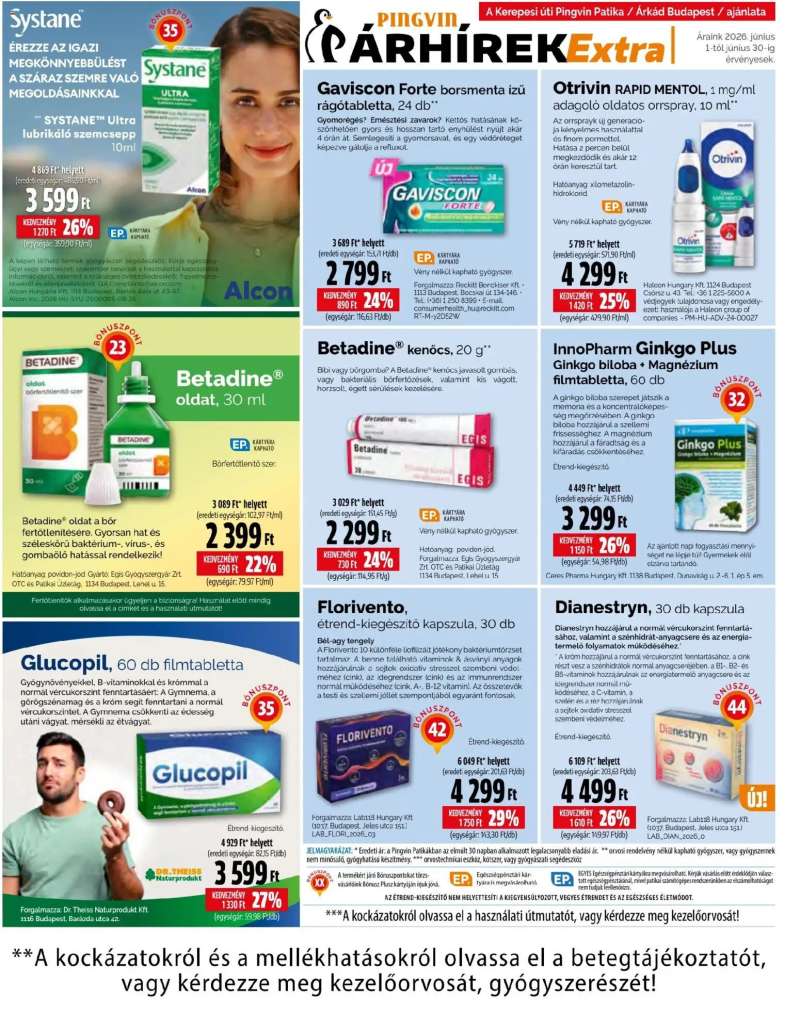 Pingvin Patika Pingvin Patika Árhírek Extra 8 oldal