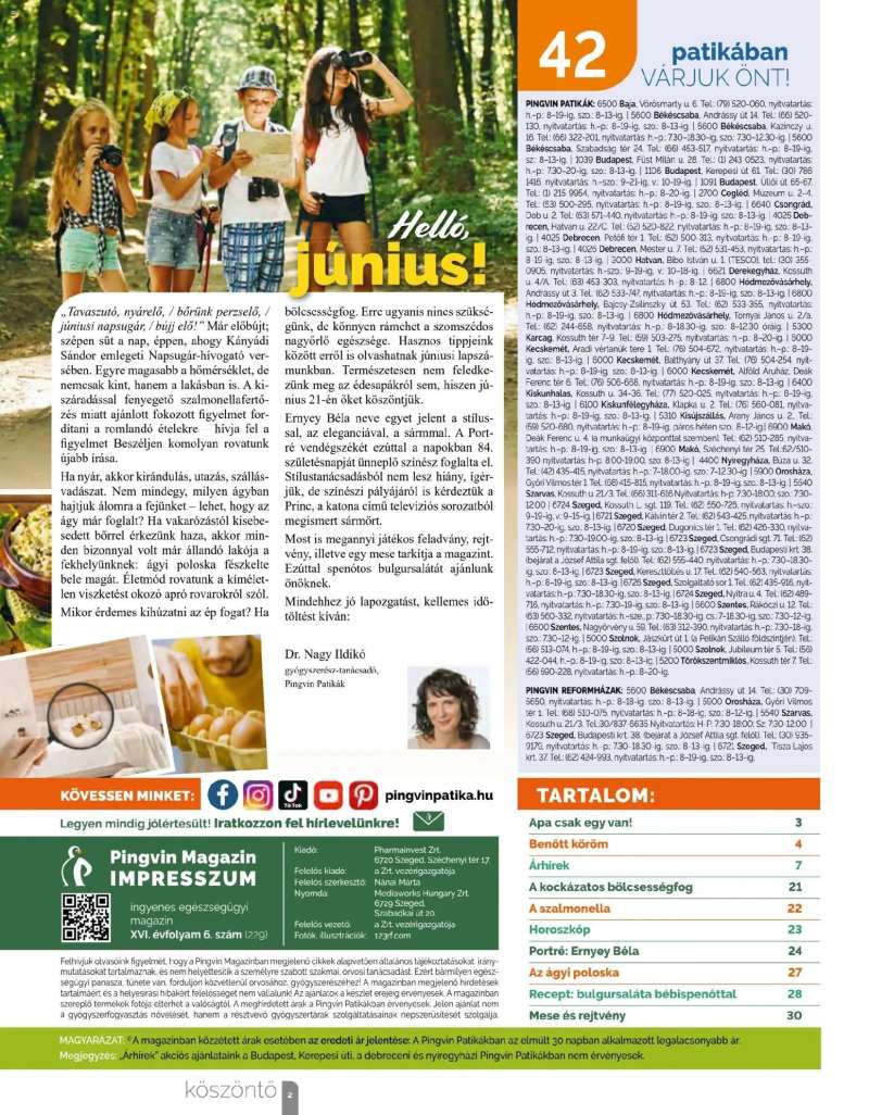 Pingvin Patika Pingvin Patika Magazin 2 oldal