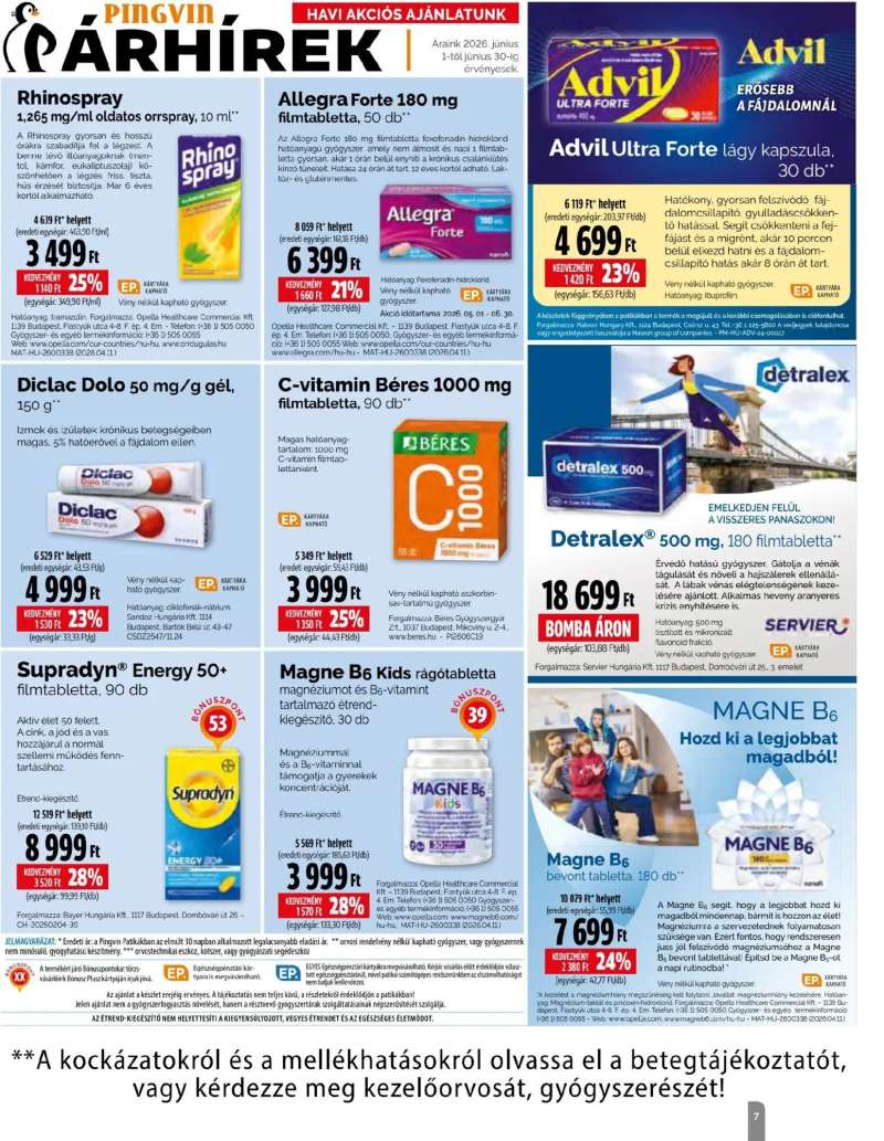 Pingvin Patika Pingvin Patika Magazin 7 oldal