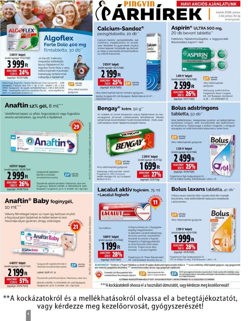 Pingvin Patika Pingvin Patika Magazin 8 oldal