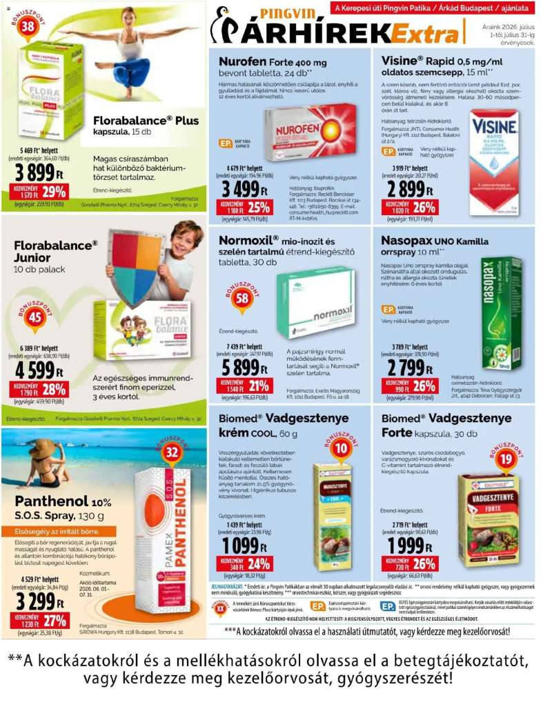 Pingvin Patika Pingvin Patika Árhírek Extra 8 oldal