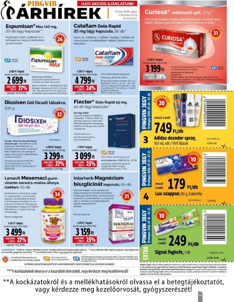 Pingvin Patika Pingvin Patika Magazin 11 oldal