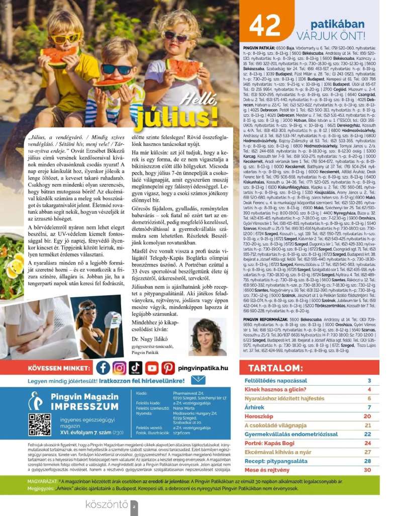 Pingvin Patika Pingvin Patika Magazin 2 oldal