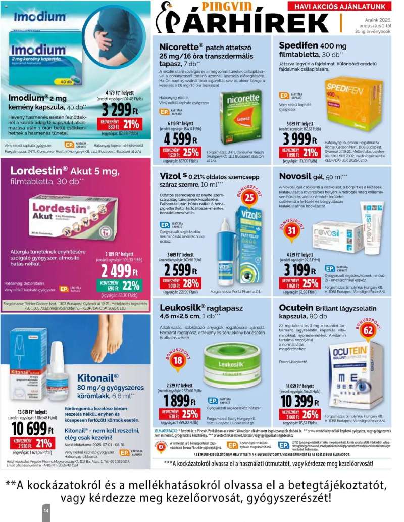 Pingvin Patika Pingvin Patika Magazin 14 oldal