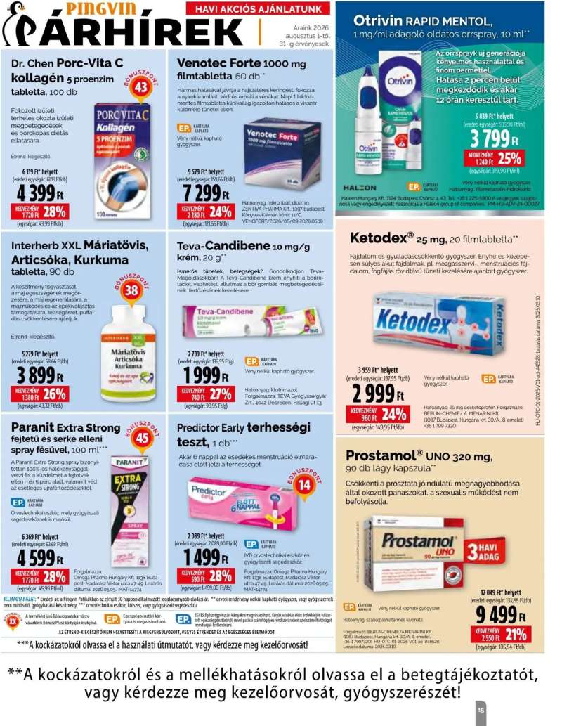 Pingvin Patika Pingvin Patika Magazin 15 oldal