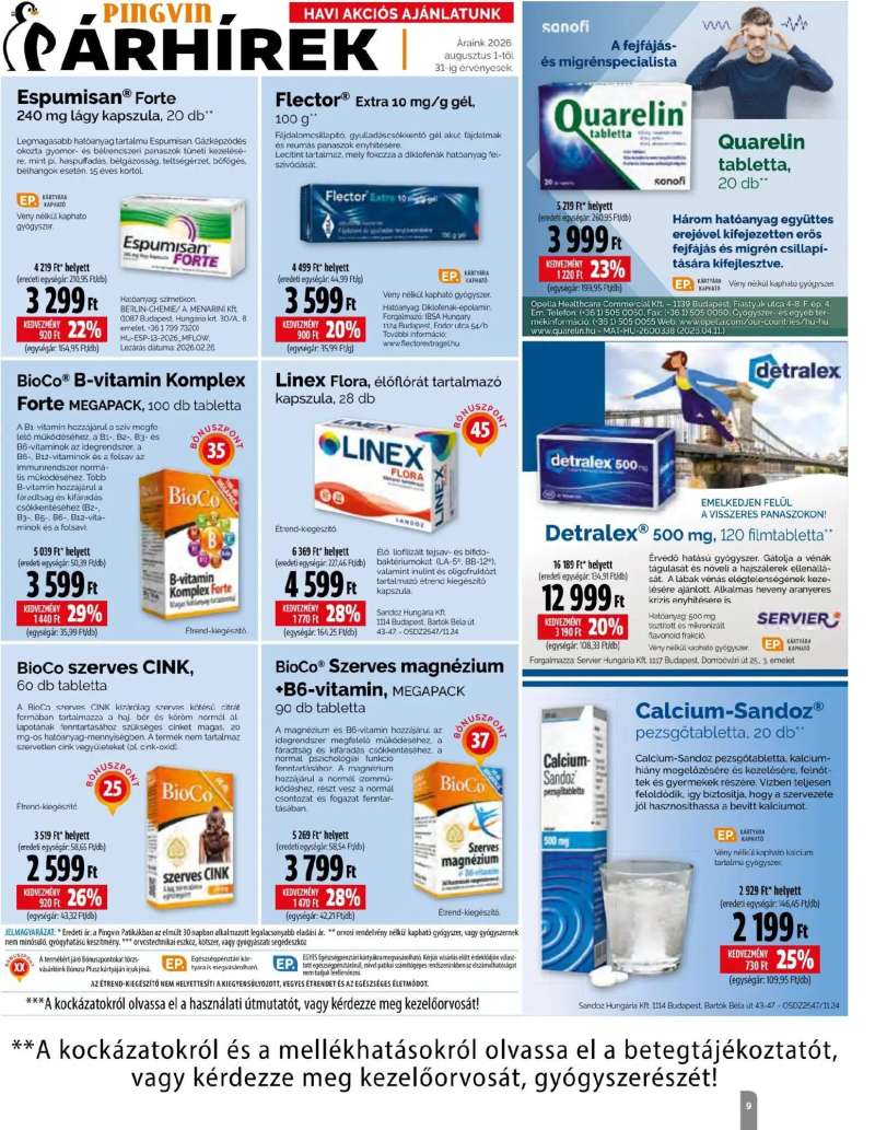 Pingvin Patika Pingvin Patika Magazin 9 oldal