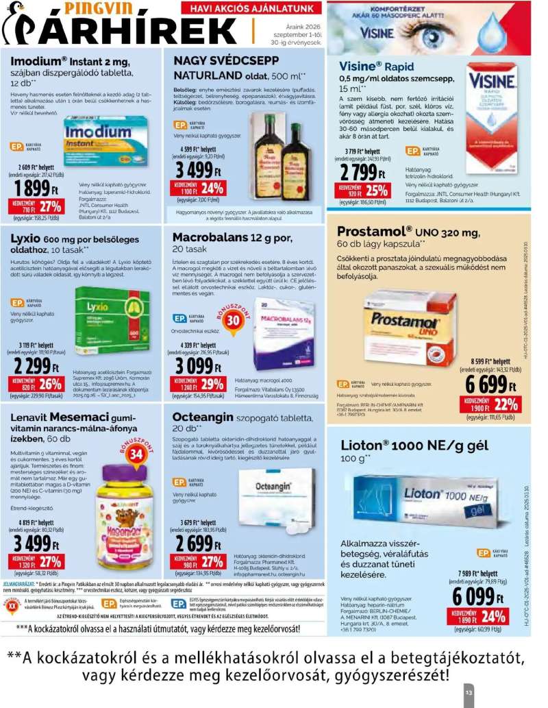 Pingvin Patika Pingvin Patika Magazin 13 oldal