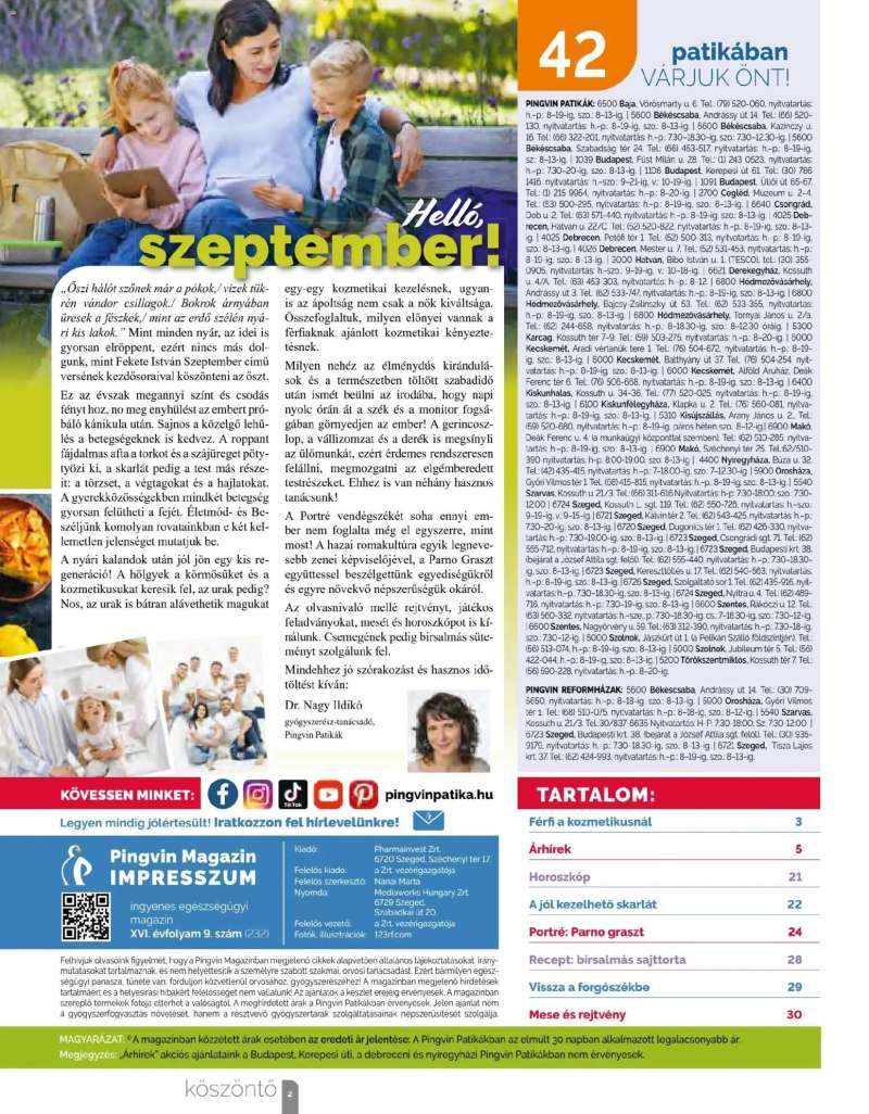 Pingvin Patika Pingvin Patika Magazin 2 oldal