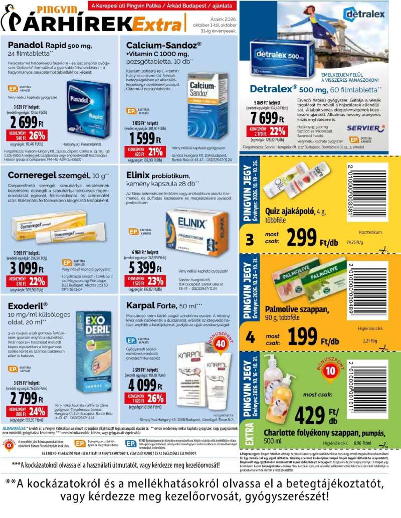 Pingvin Patika Pingvin Patika Árhírek Extra 5 oldal