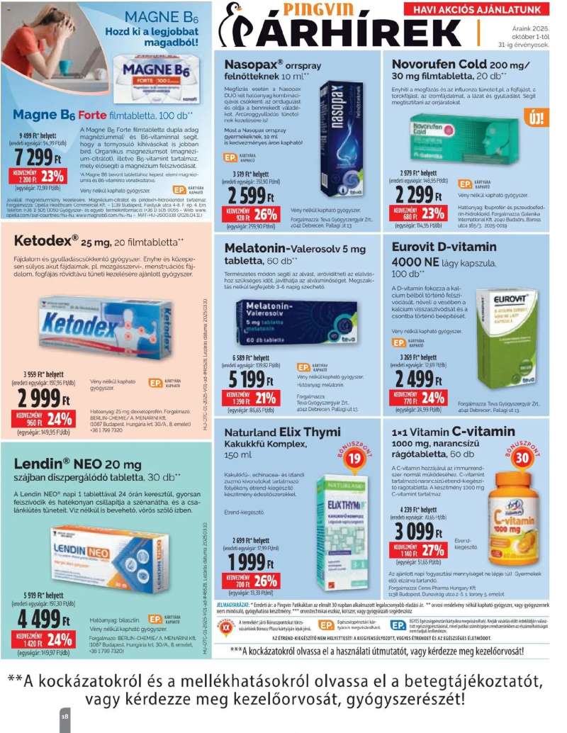 Pingvin Patika Pingvin Patika Magazin 18 oldal