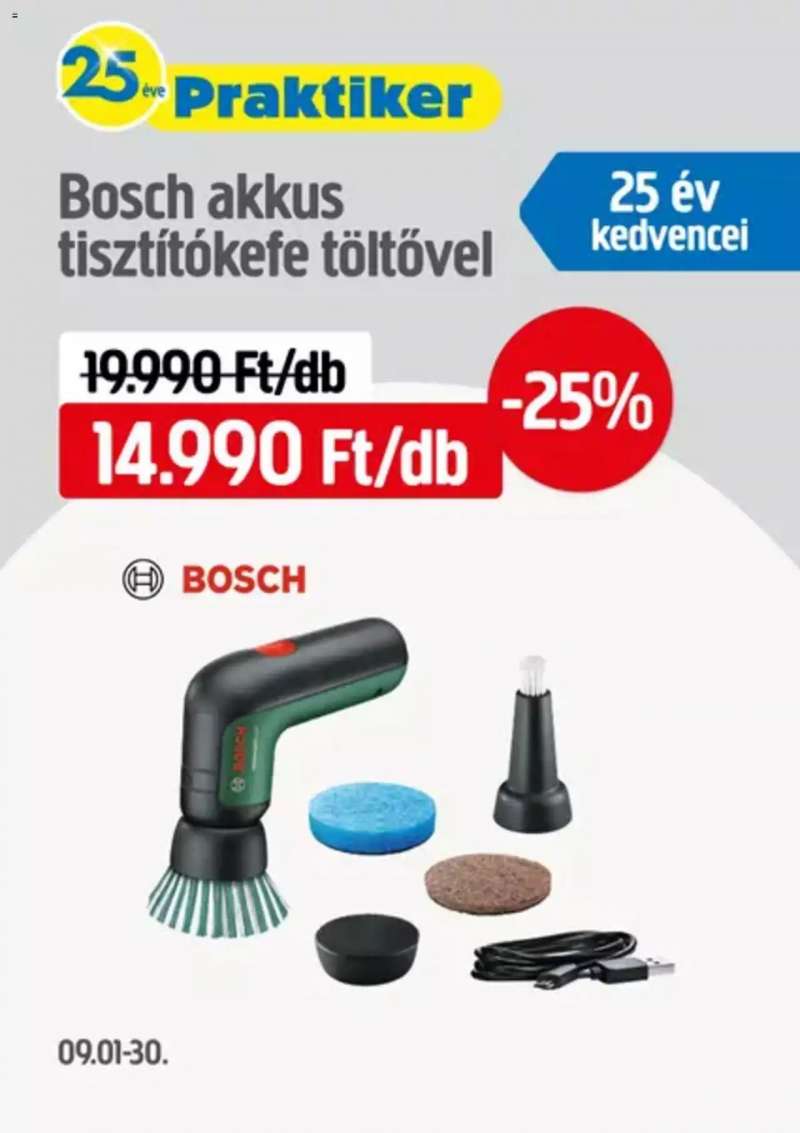 Praktiker Bosch akkus tisztítókefe 1 oldal