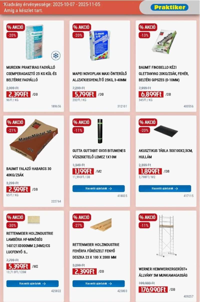 Praktiker Akciós újság Praktiker 11 oldal