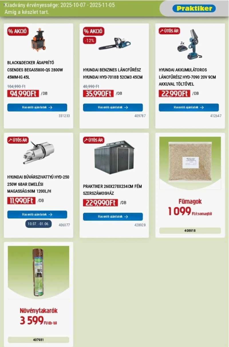 Praktiker Akciós újság Praktiker 13 oldal