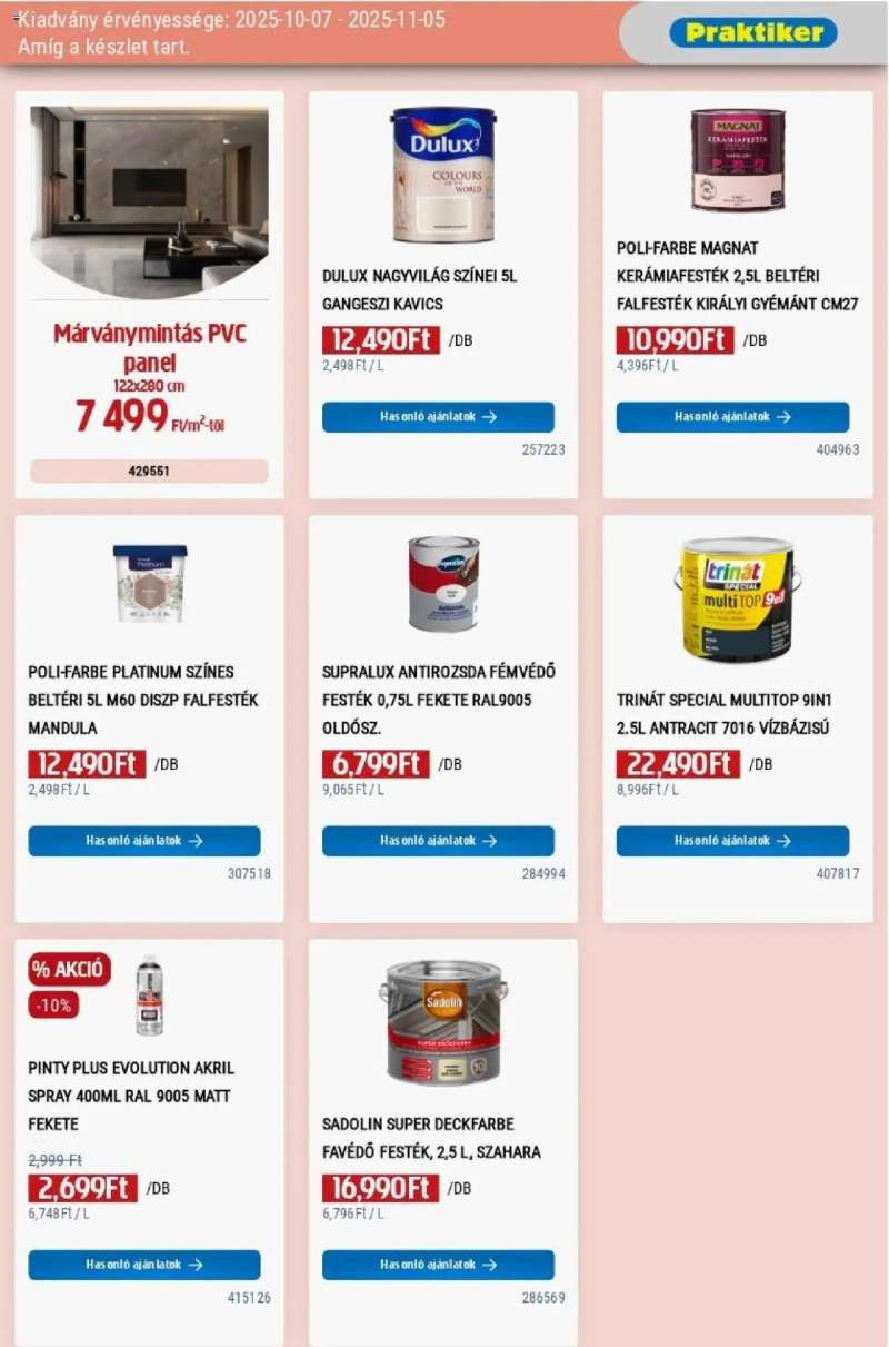 Praktiker Akciós újság Praktiker 17 oldal