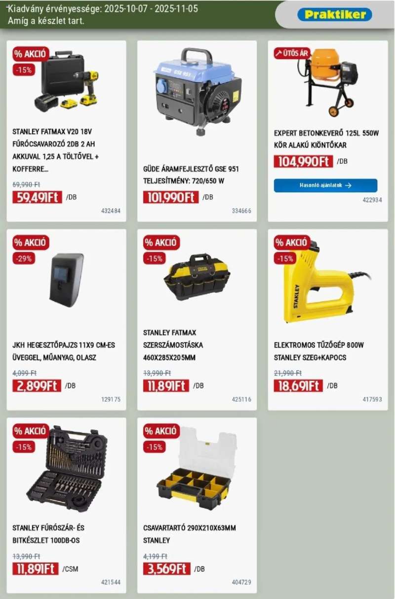 Praktiker Akciós újság Praktiker 25 oldal