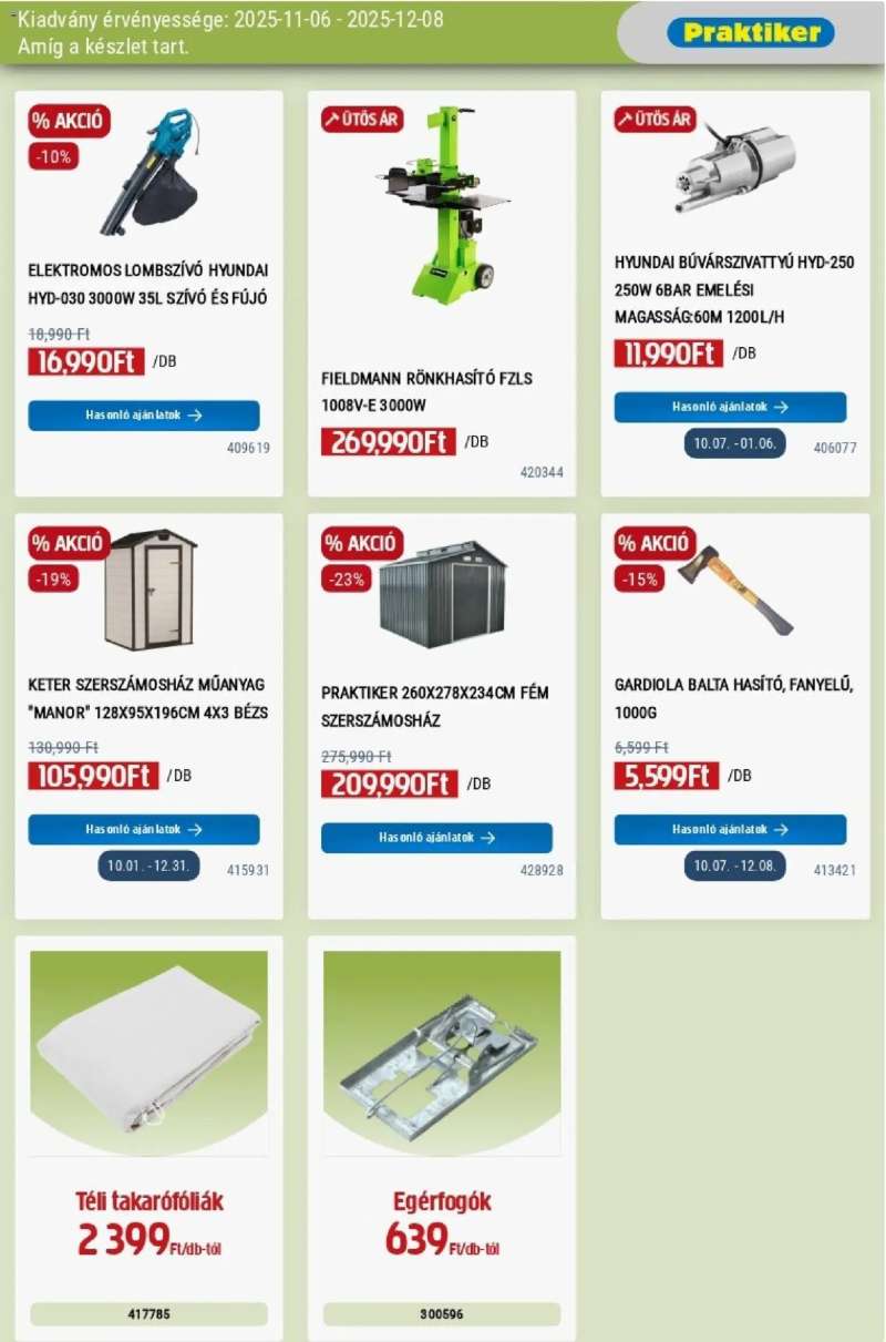 Praktiker Akciós újság Praktiker 13 oldal