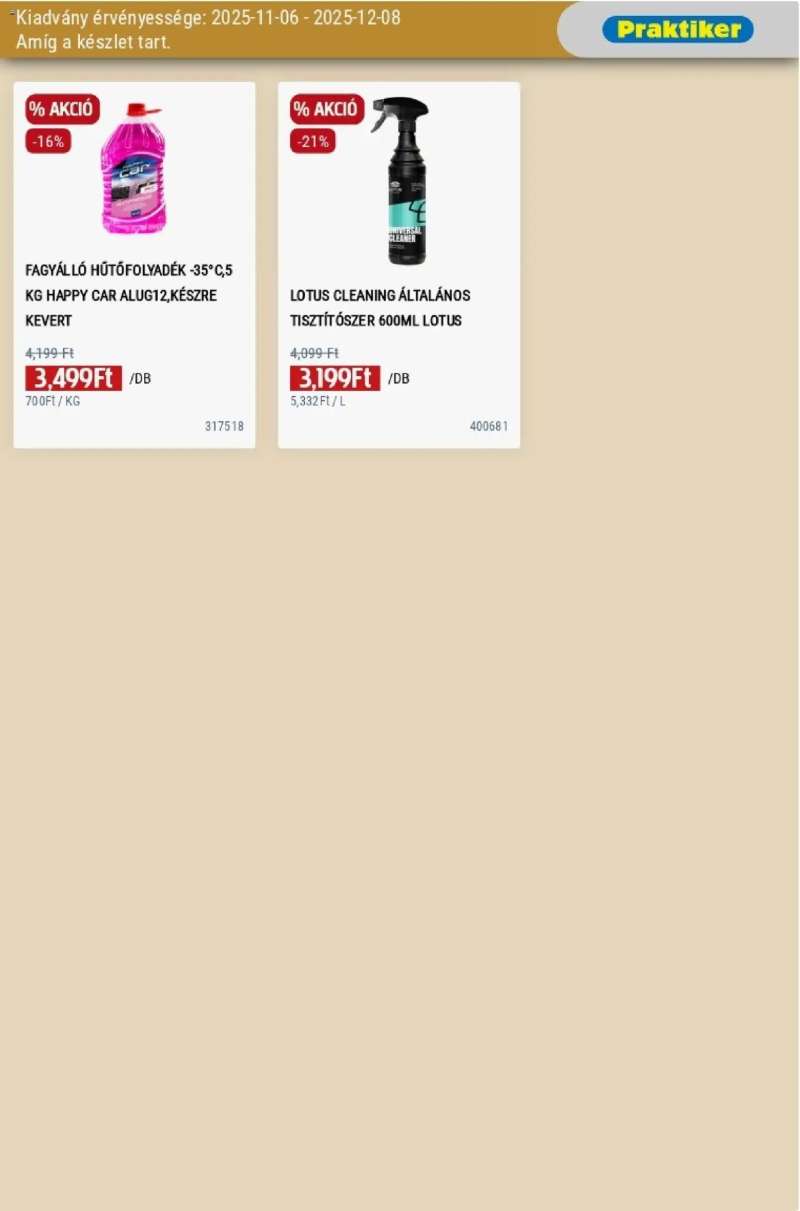 Praktiker Akciós újság Praktiker 35 oldal