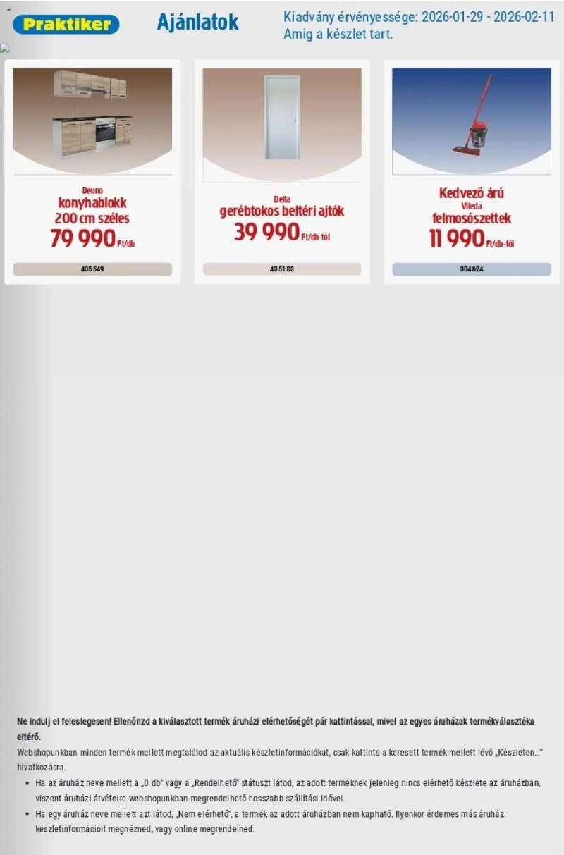 Praktiker Akciós újság Praktiker 1 oldal