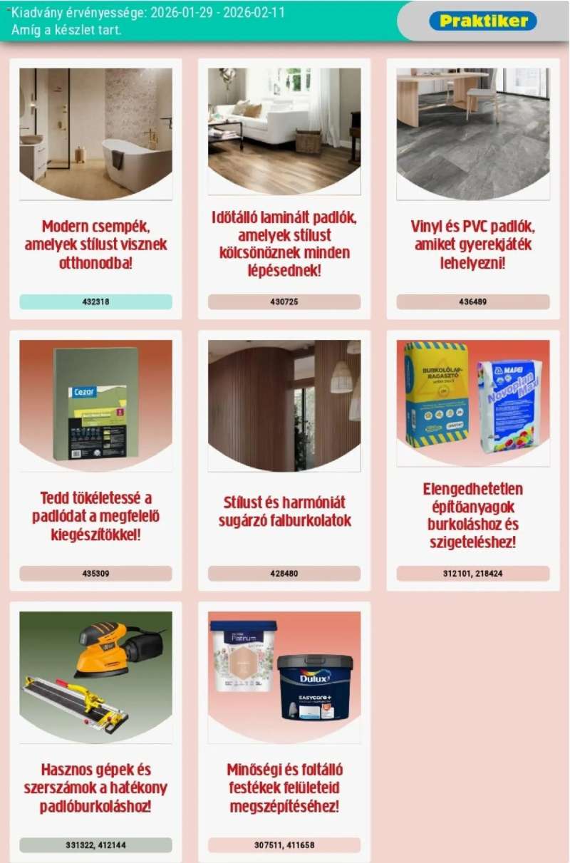 Praktiker Akciós újság Praktiker 3 oldal