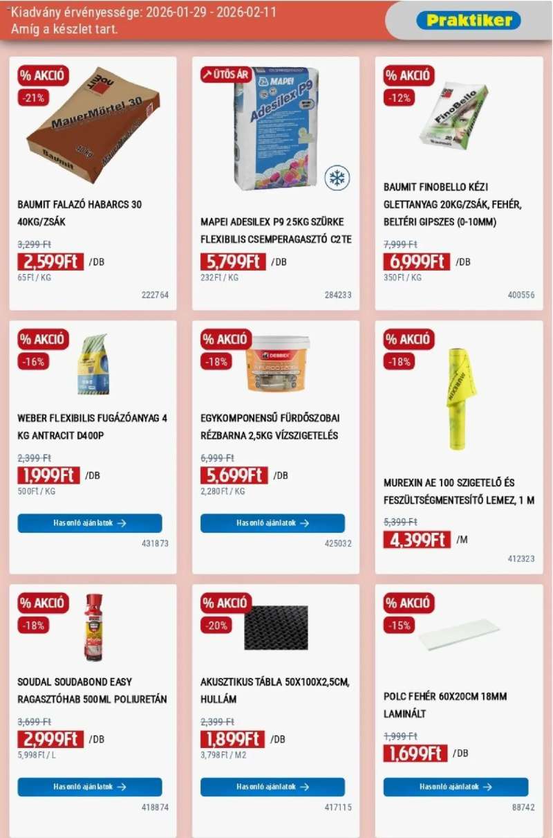 Praktiker Akciós újság Praktiker 7 oldal