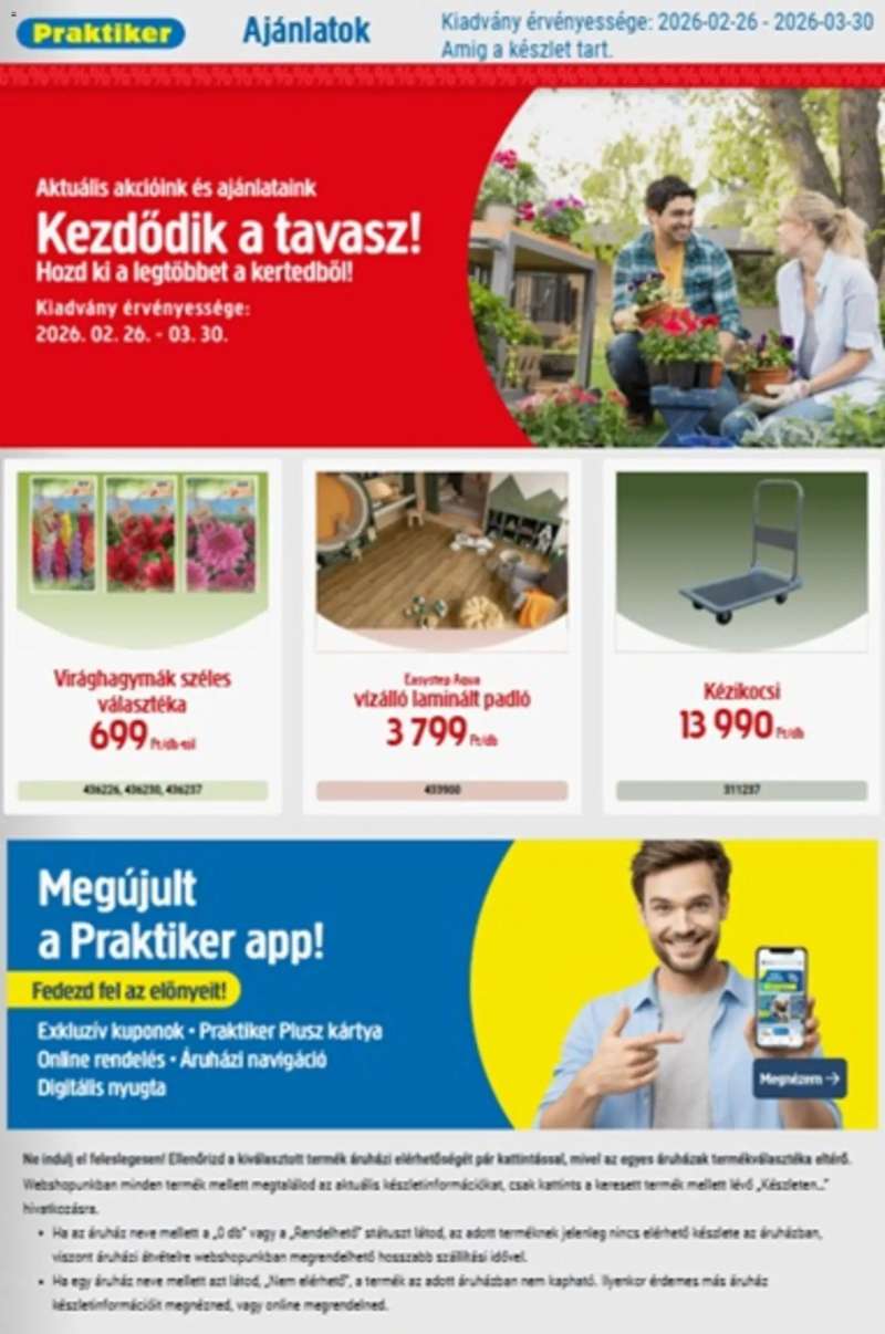 Praktiker Praktiker akciós újság 1 oldal
