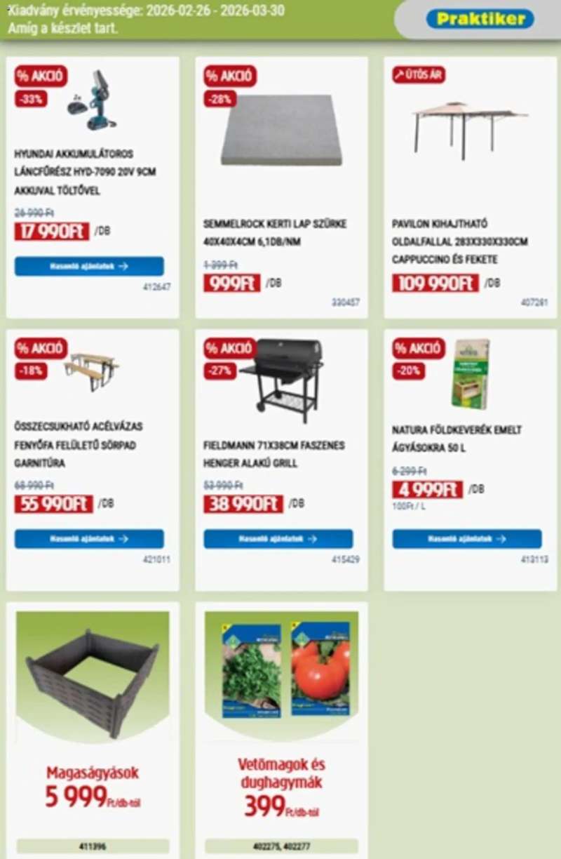 Praktiker Praktiker akciós újság 13 oldal