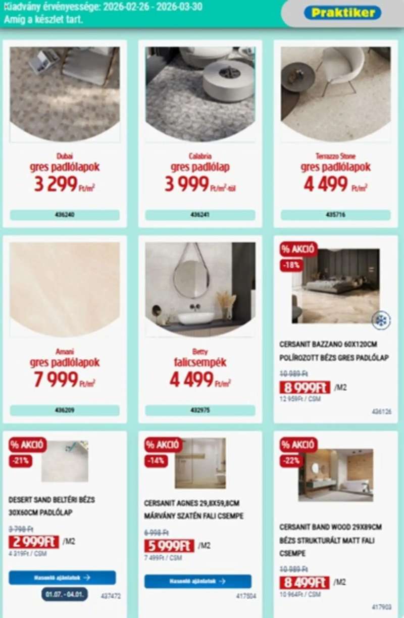 Praktiker Praktiker akciós újság 17 oldal