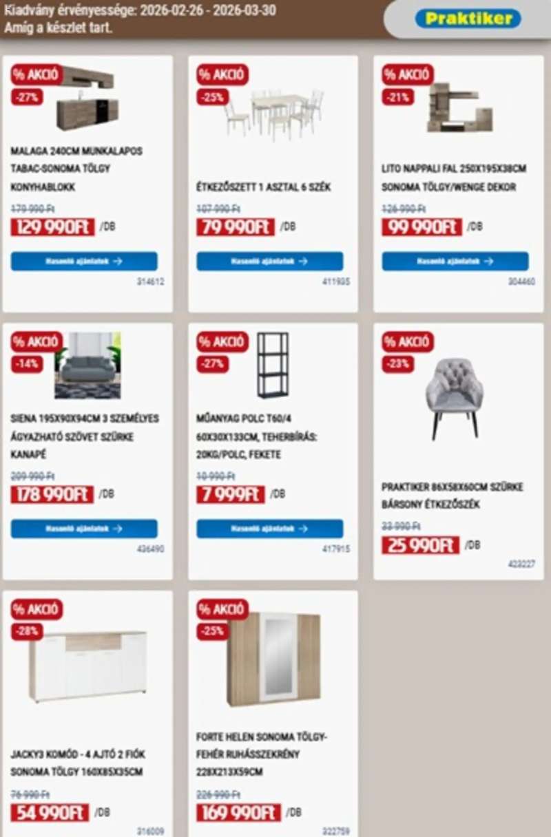 Praktiker Praktiker akciós újság 27 oldal