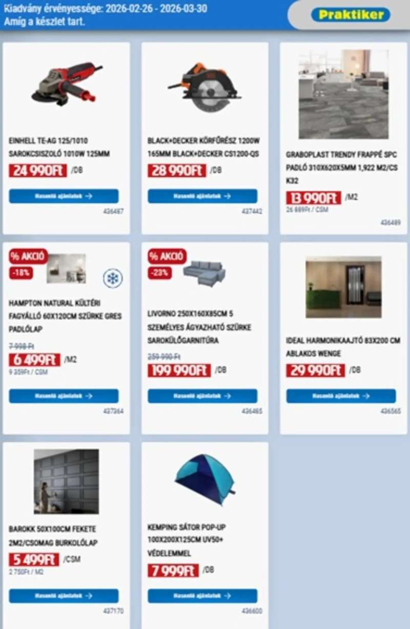 Praktiker Praktiker akciós újság 29 oldal