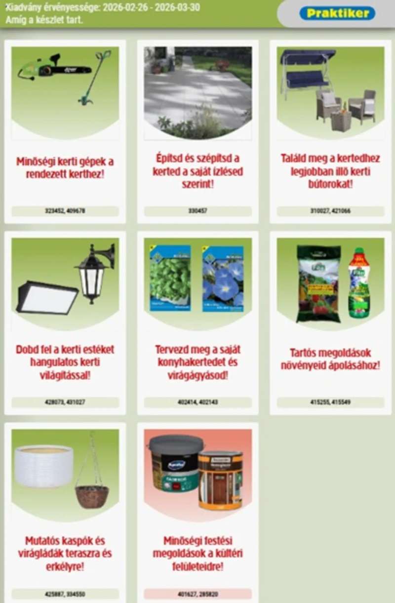 Praktiker Praktiker akciós újság 3 oldal