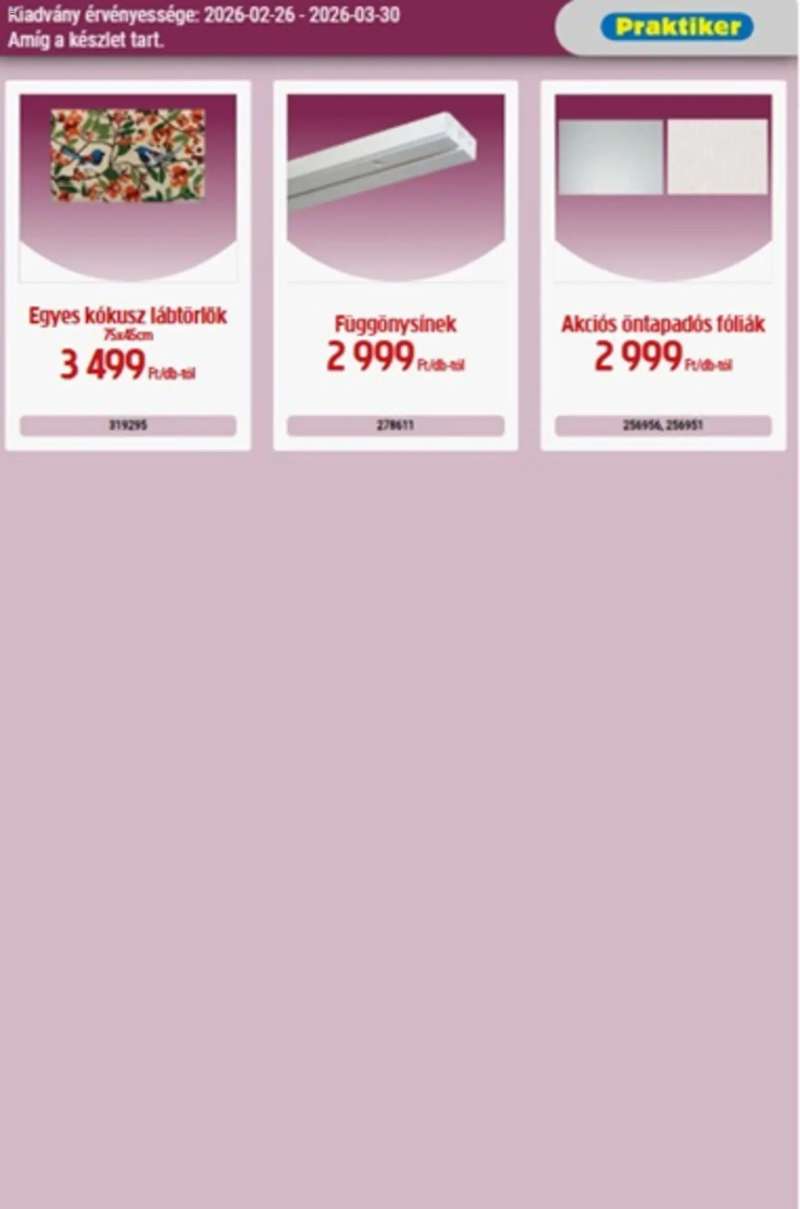 Praktiker Praktiker akciós újság 35 oldal