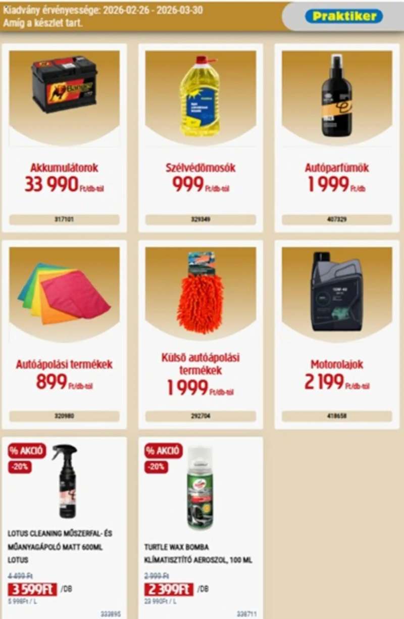 Praktiker Praktiker akciós újság 39 oldal