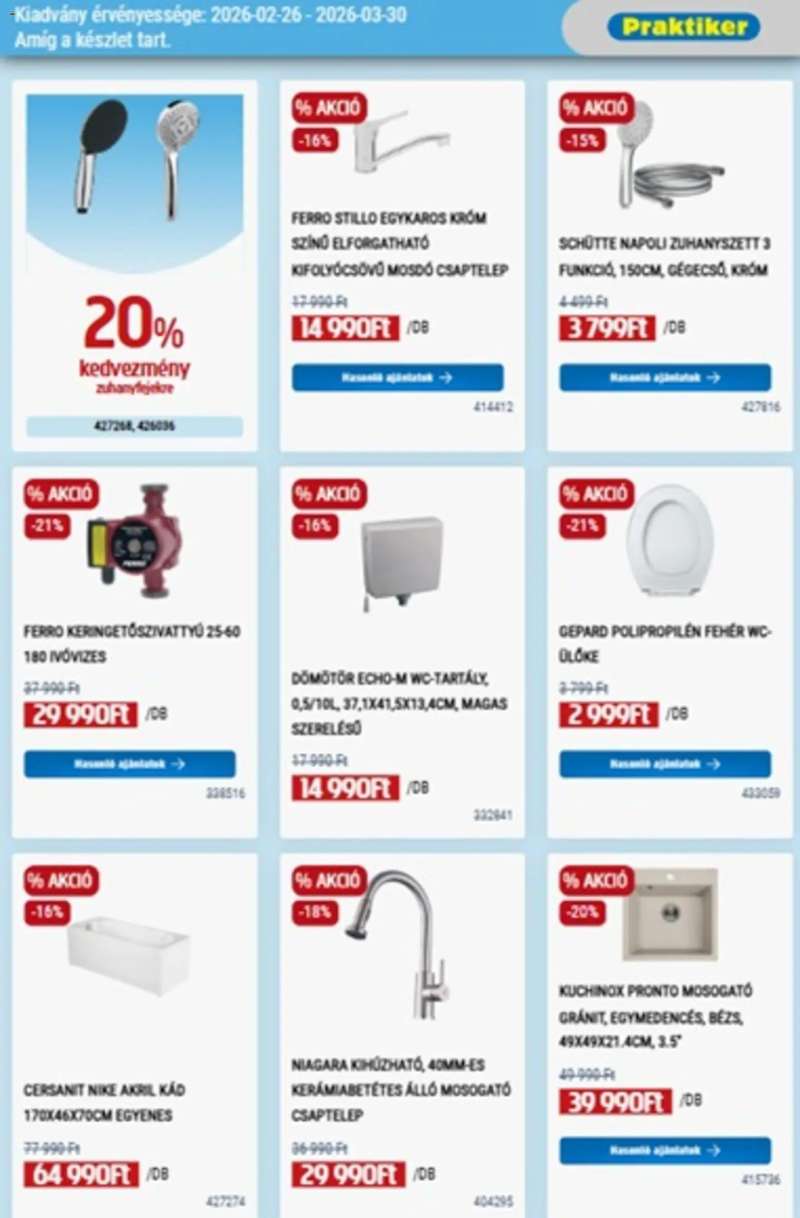 Praktiker Praktiker akciós újság 5 oldal