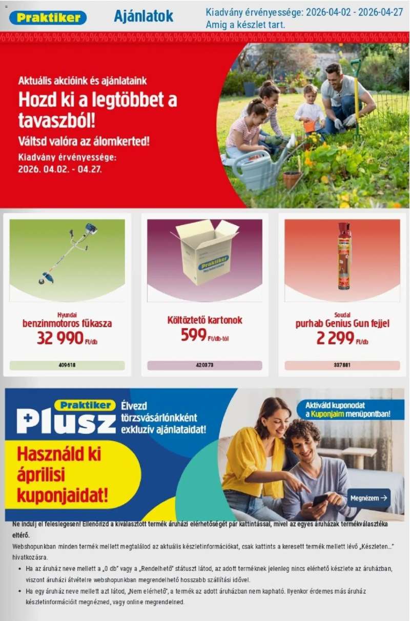 Praktiker Praktiker akciós újság 1 oldal