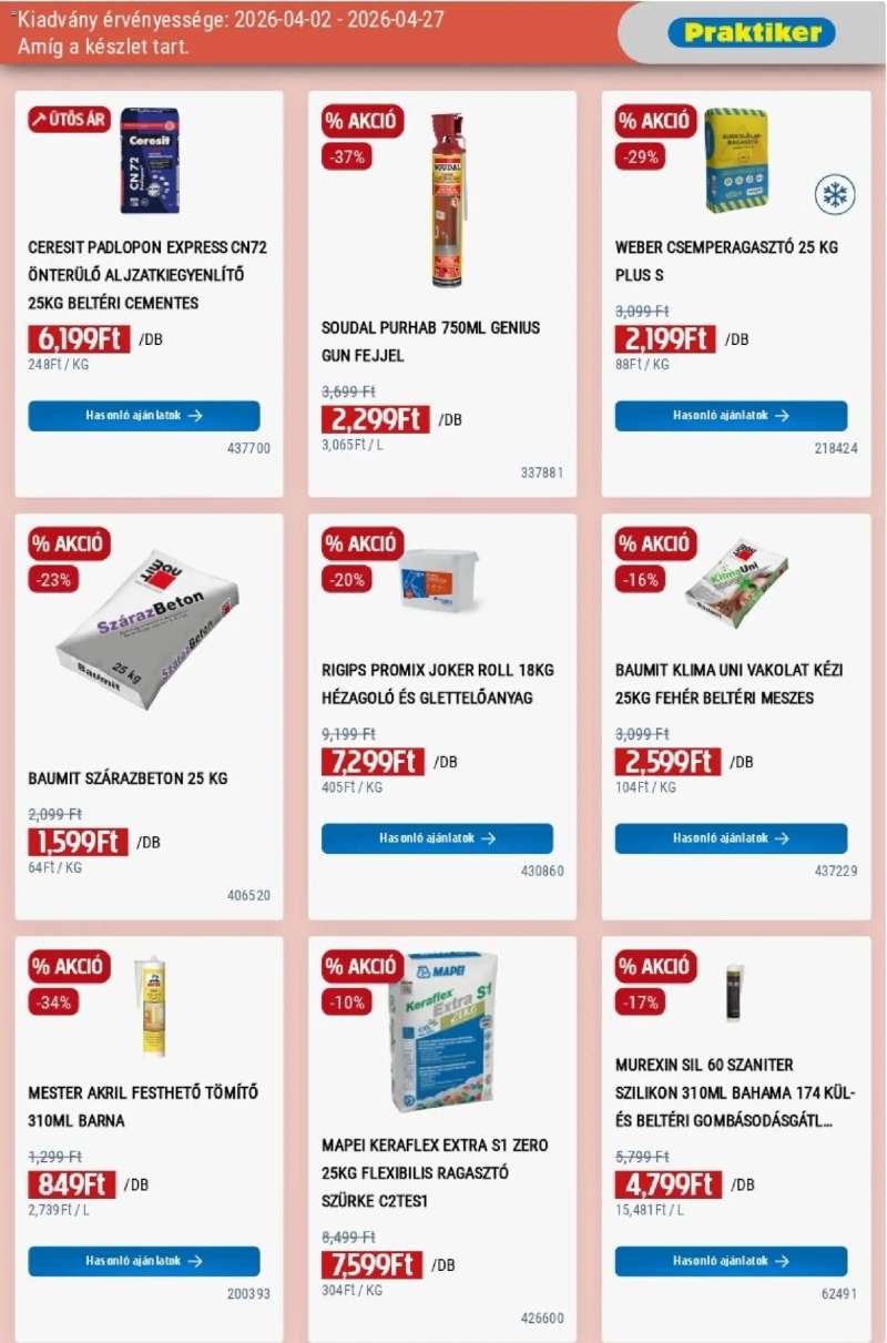 Praktiker Praktiker akciós újság 11 oldal