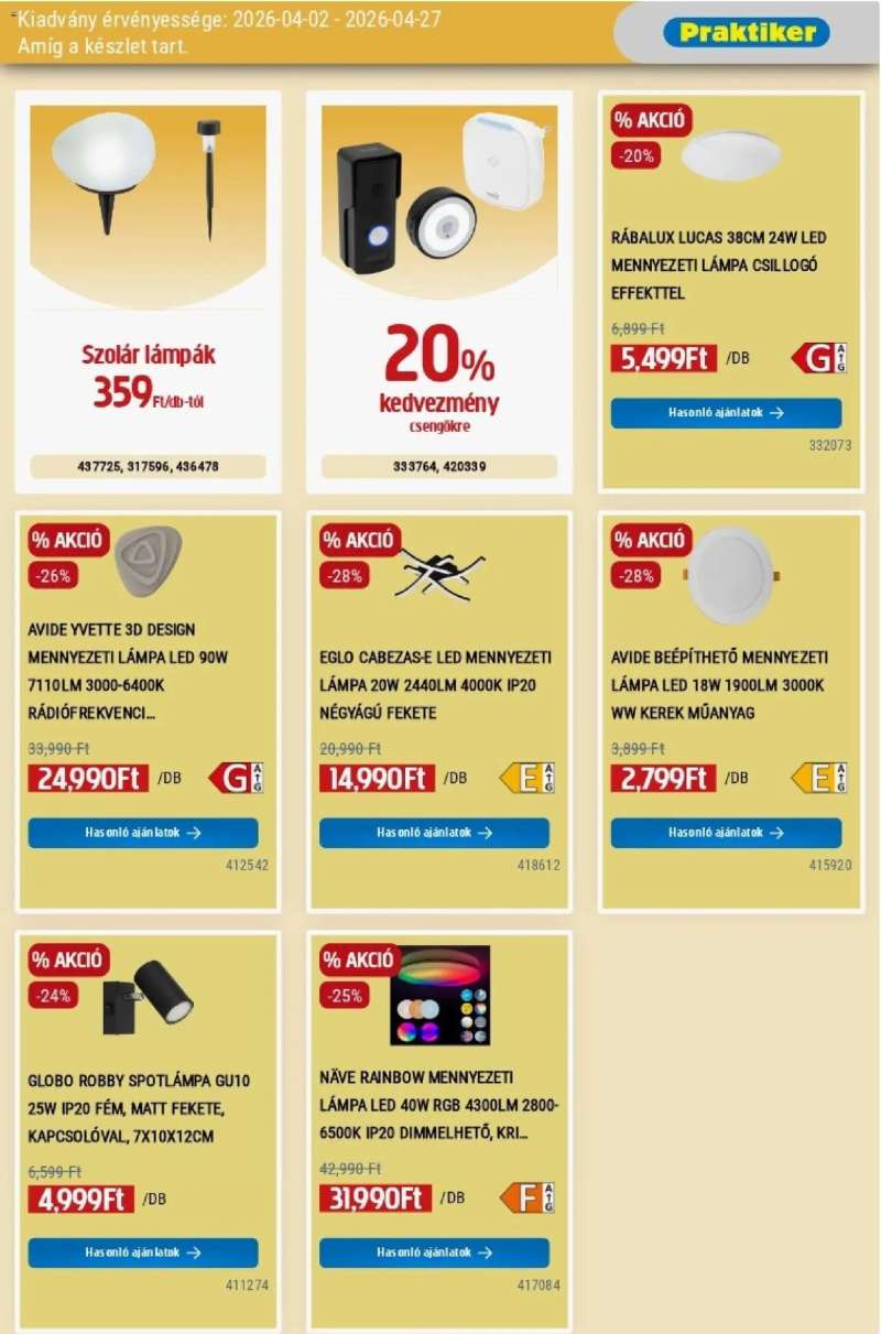 Praktiker Praktiker akciós újság 13 oldal