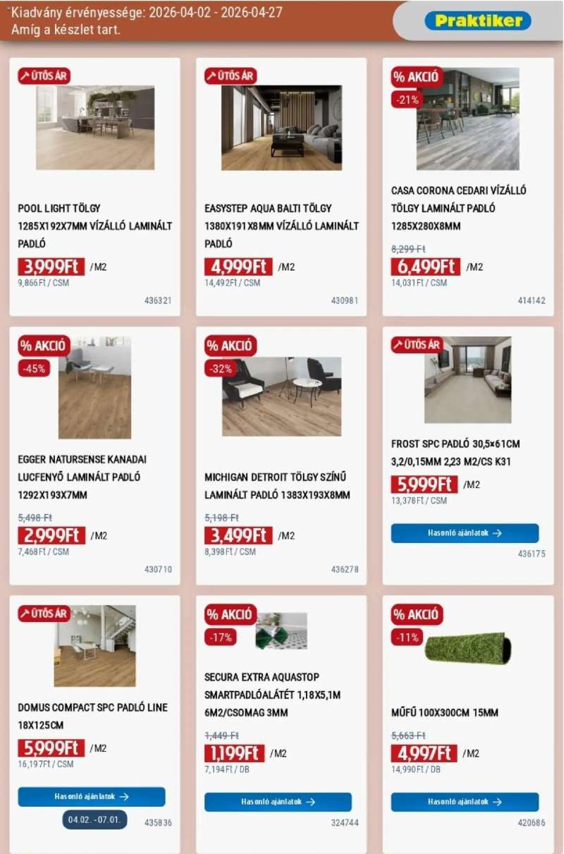 Praktiker Praktiker akciós újság 19 oldal