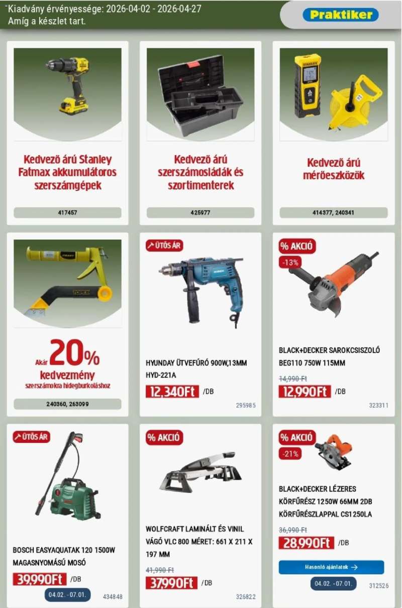 Praktiker Praktiker akciós újság 21 oldal