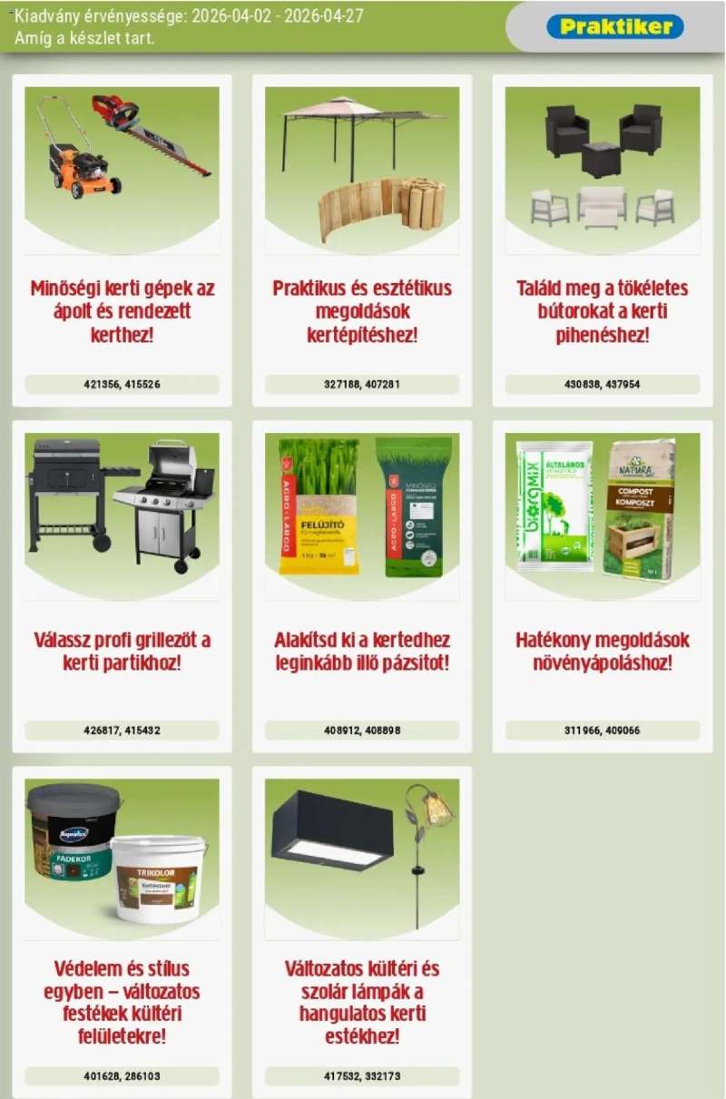 Praktiker Praktiker akciós újság 3 oldal