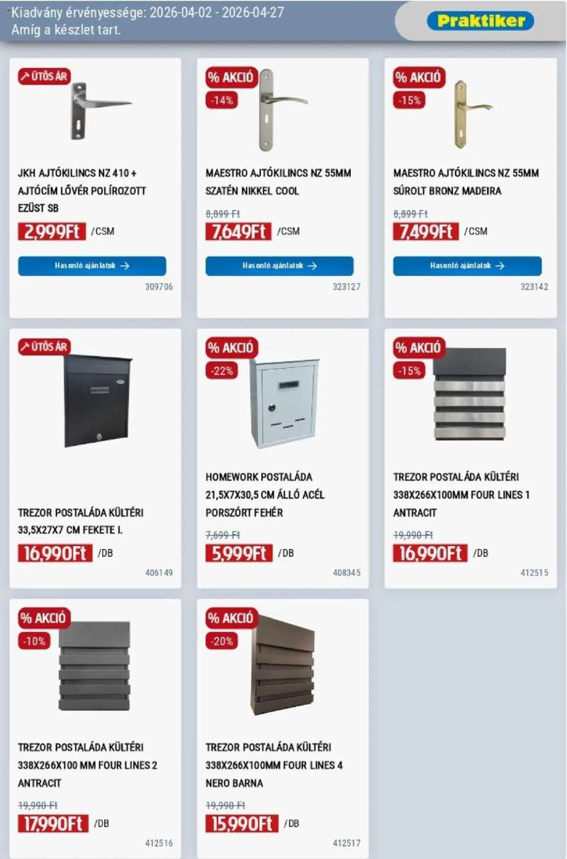 Praktiker Praktiker akciós újság 35 oldal