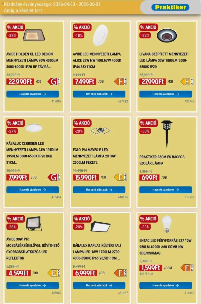 Praktiker Praktiker akciós újság 15 oldal
