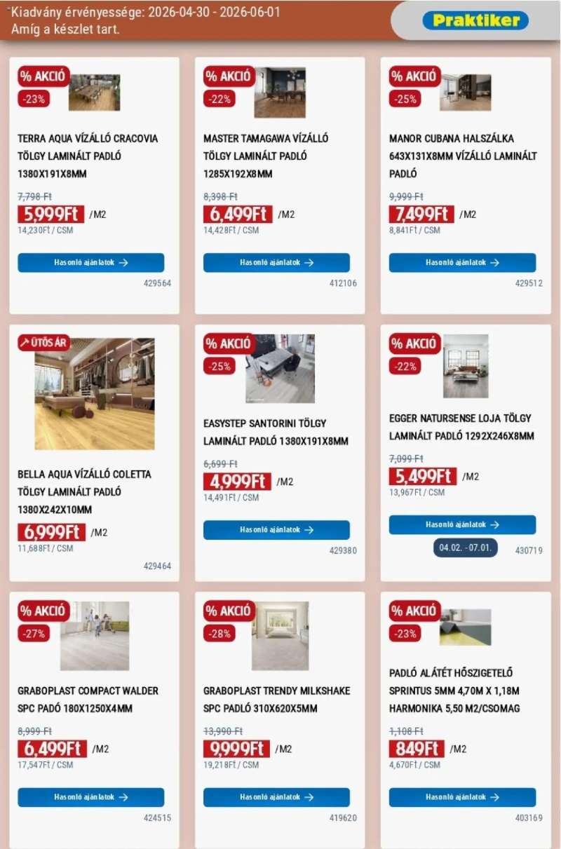 Praktiker Praktiker akciós újság 17 oldal
